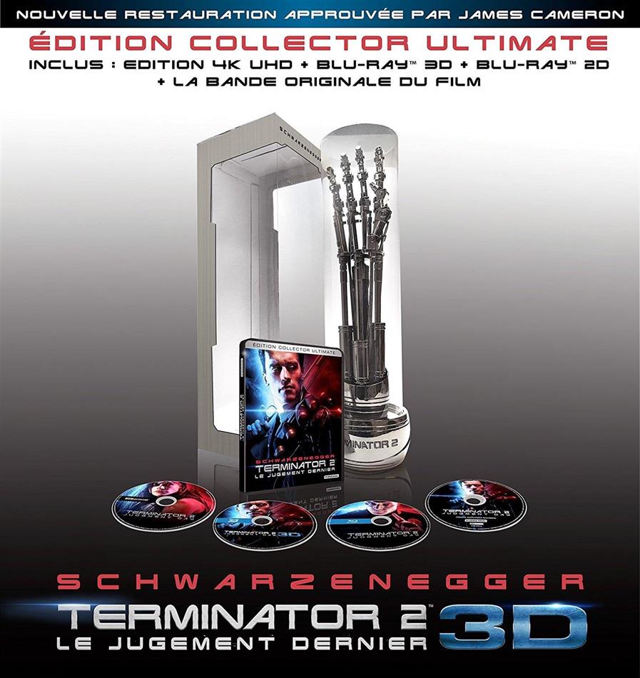 Terminator 2 (1991) Edition Collector, Ultimate limitée numérotée, 4K Ultra HD + Blu-ray 3D (+2D) + CD