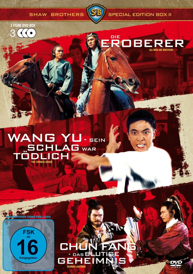 Die Eroberer / Wang Yu - Sein Schlag war tödlich / Chun Fang - Das blutige Geheimnis Shaw Brothers Special Edition Box, 3 DVDs