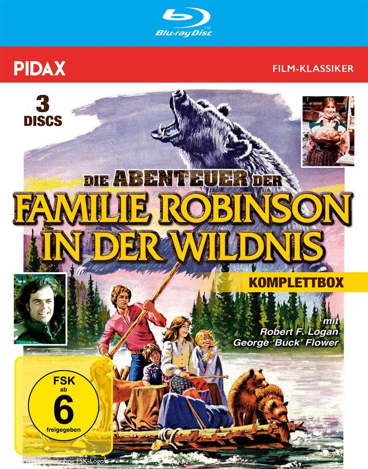 Die Abenteuer der Familie Robinson in der Wildnis Complete box, Pidax Film-Klassiker, 3 Blu-rays