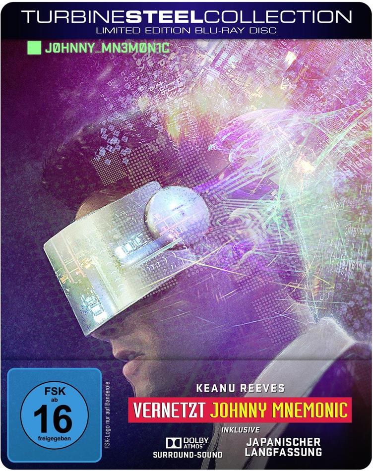 Johnny Mnemonic - Vernetzt (1995) Turbine Steel Collection, Limited Edition, Langfassung, Steelbook