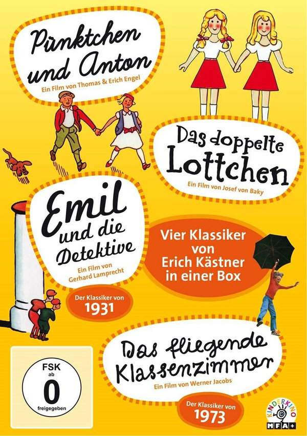 Erich Kästner - Vier Klassiker in einer Box 4 DVDs