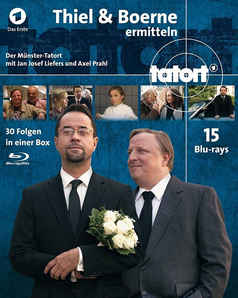Tatort - Münster - Thiel & Börne ermitteln - Fall 1-30 - Komplettbox 15 Blu-rays
