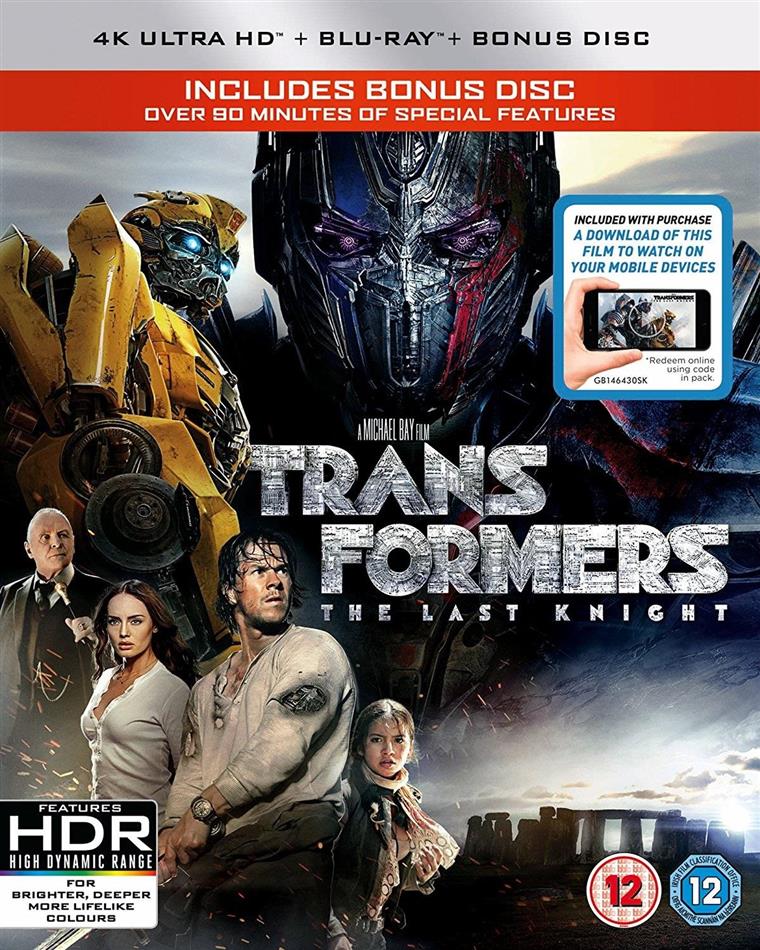 Transformers 5 - The Last Knight (2017) 4K Ultra HD + 2 Blu-rays