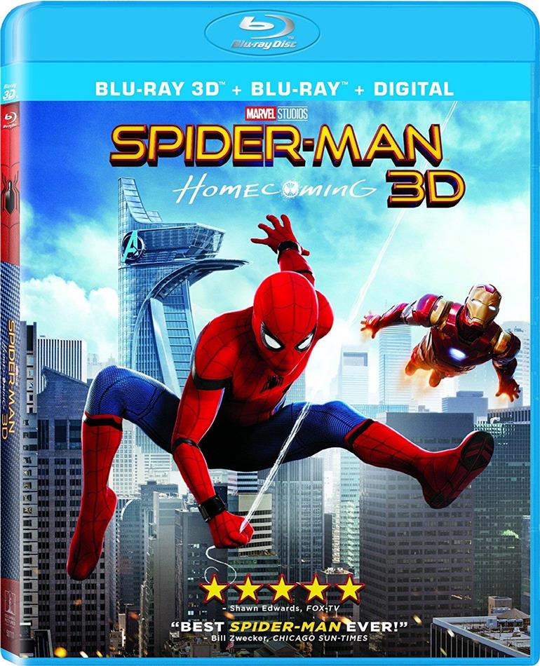 Spider-Man: Homecoming (2017) Blu-ray 3D + Blu-ray
