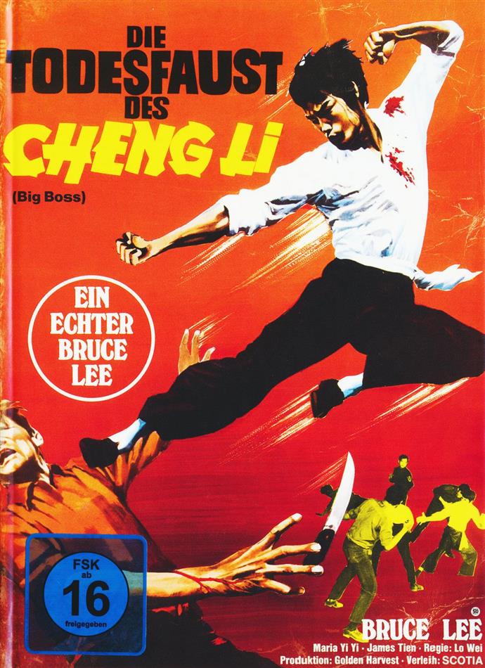 Bruce Lee - Die Todesfaust des Cheng Li (Big Boss) (1971) Bruce Lee Collection, Édition Limitée, Mediabook, Uncut, Blu-ray + DVD