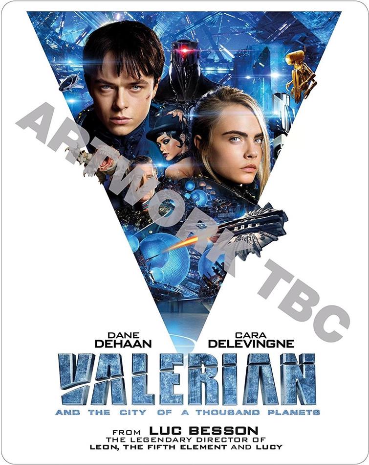 Valerian and the City of A Thousand Planets (2017) Steelbook, Blu-ray 3D + Blu-ray