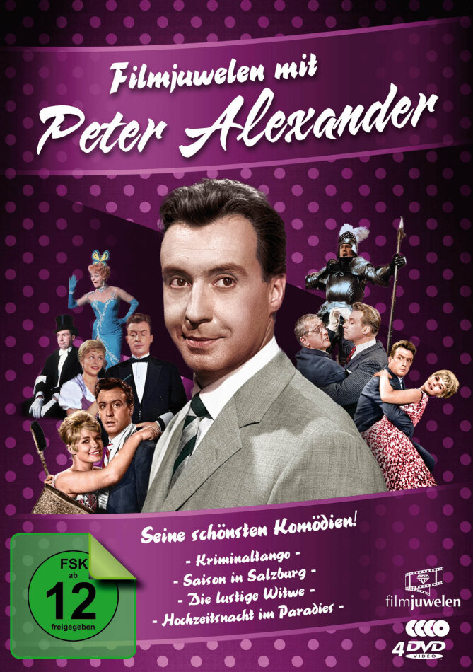 Peter Alexander - Seine schönsten Komödien! Filmjuwelen, 4 DVDs