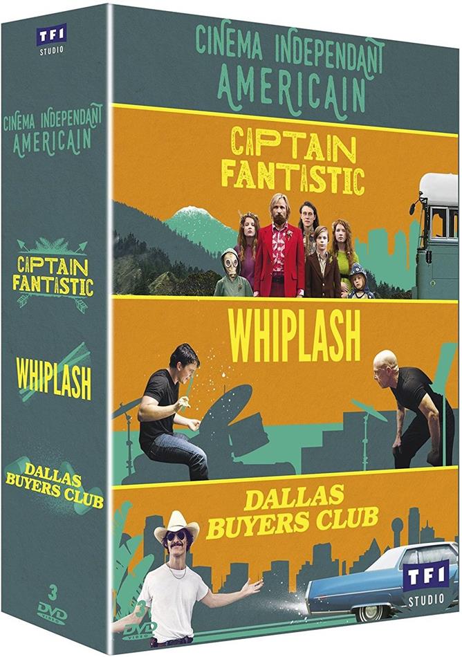 Cinéma indépendant américain - Captain Fantastic / Dallas Buyers Club / Whiplash 3 DVDs