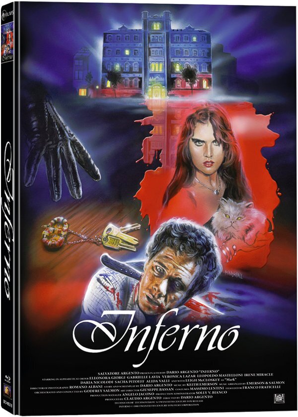Inferno (1980) Cover B, Limited Edition, Mediabook, Uncut, Blu-ray + 2 DVDs