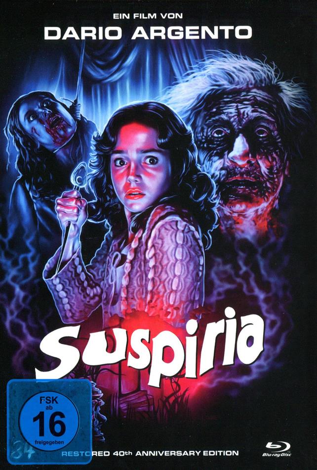 Suspiria (1977) 4K Mastered, 40th Anniversary Edition, Mediabook, Restaurierte Fassung, Uncut