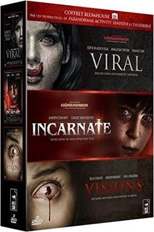 Coffret Blumhouse - Viral / Incarnate / Visions 3 DVDs