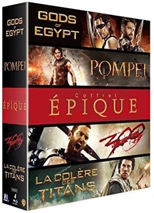 Coffret épique - Pompéi / Gods of Egypt / La Colère des titans / 300 : la naissance d'un empire 4 Blu-rays