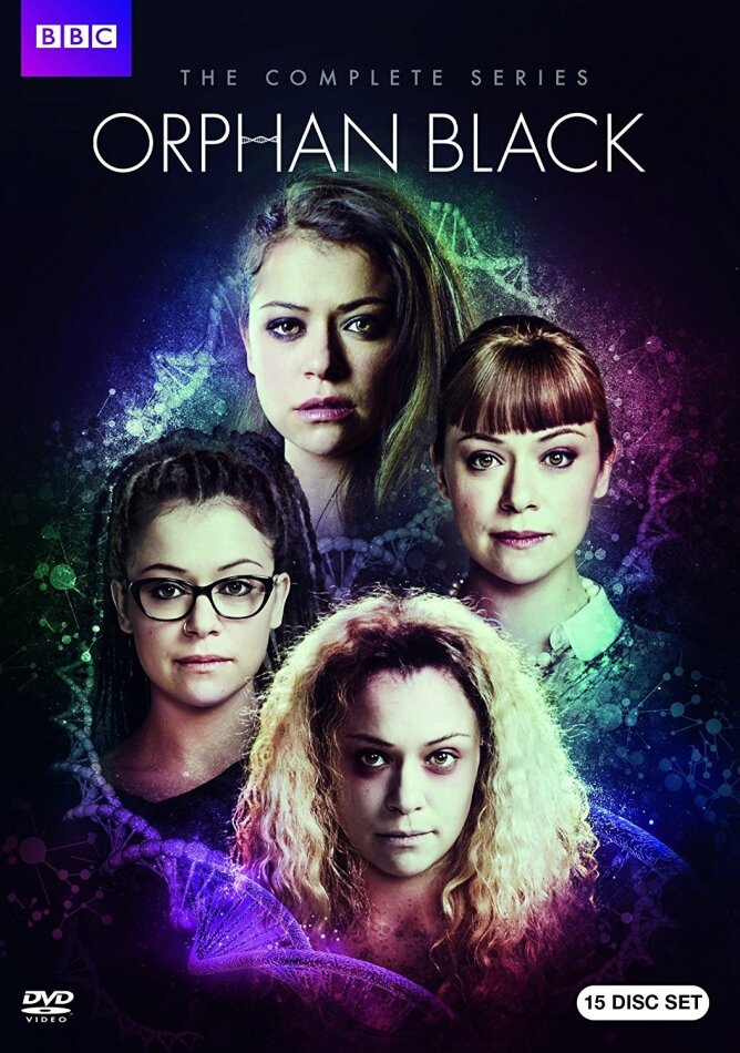 Orphan Black - The Complete Series BBC, 15 DVDs