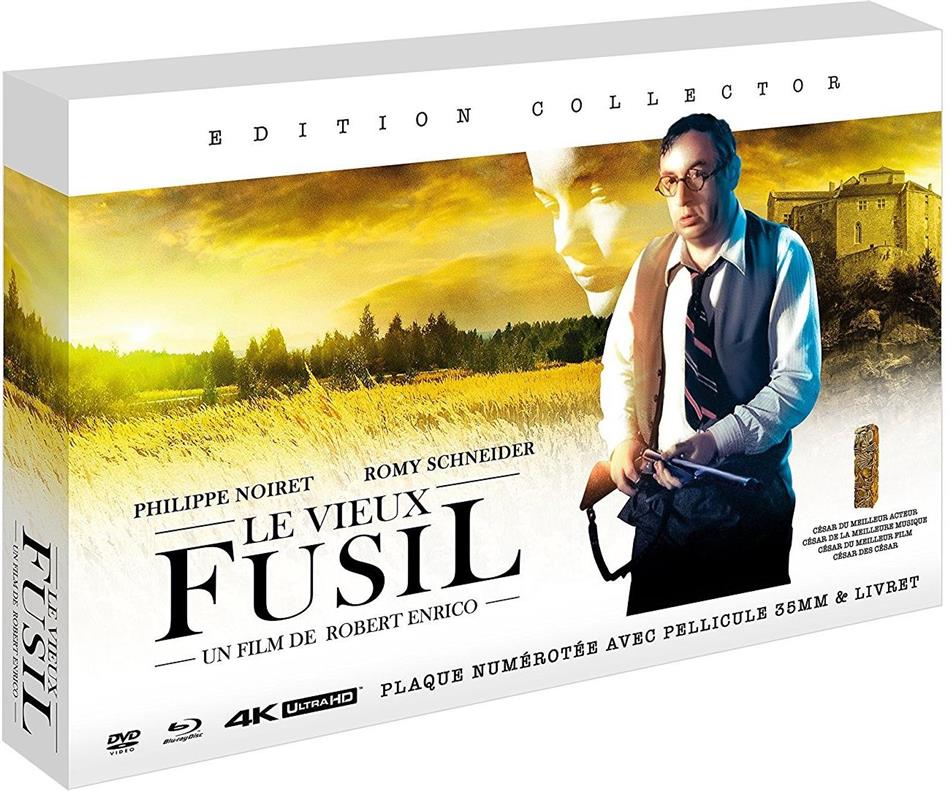 Le vieux fusil (1975) Plaque plexiglass, Collector's Edition, 4K Ultra HD + Blu-ray + DVD + Buch