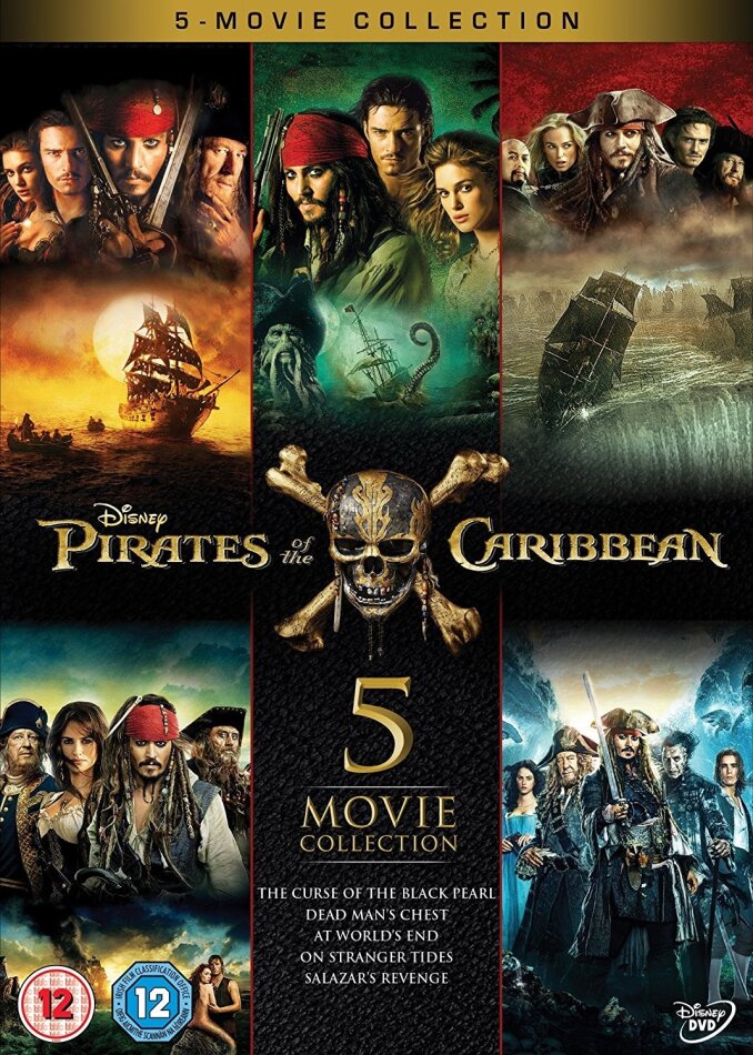 Pirates of the Caribbean - 5 Movie Collection 5 DVDs