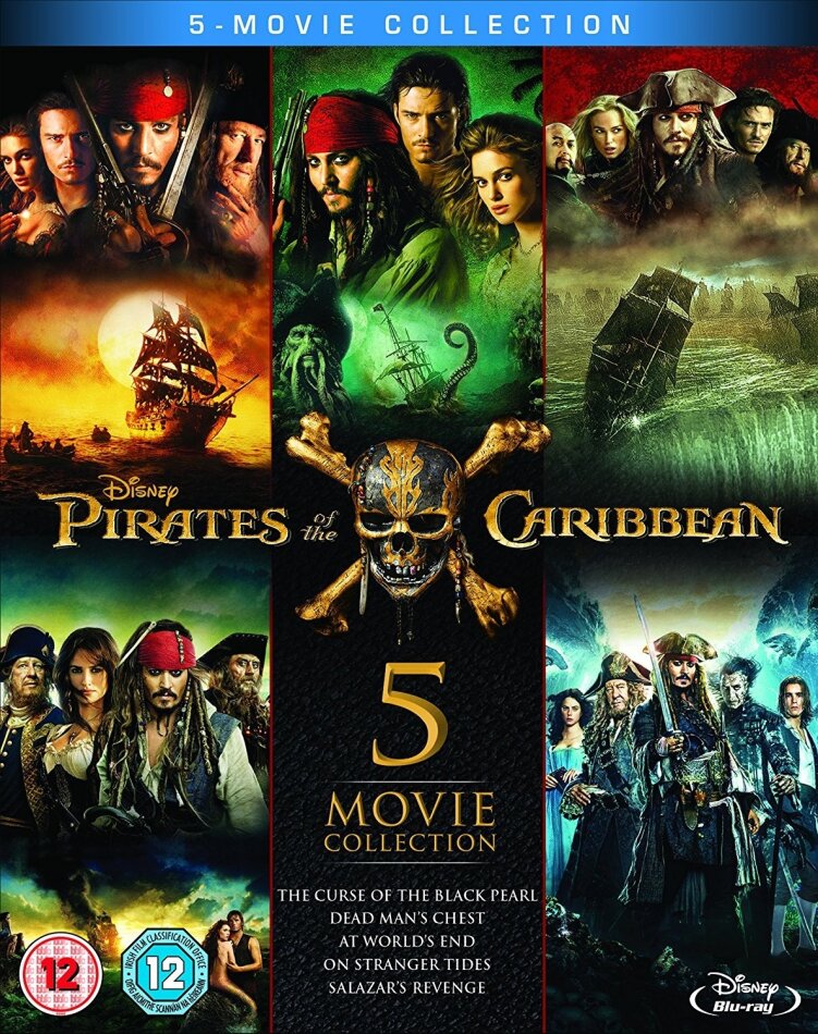 Pirates of the Caribbean - 5 Movie Collection 5 Blu-ray