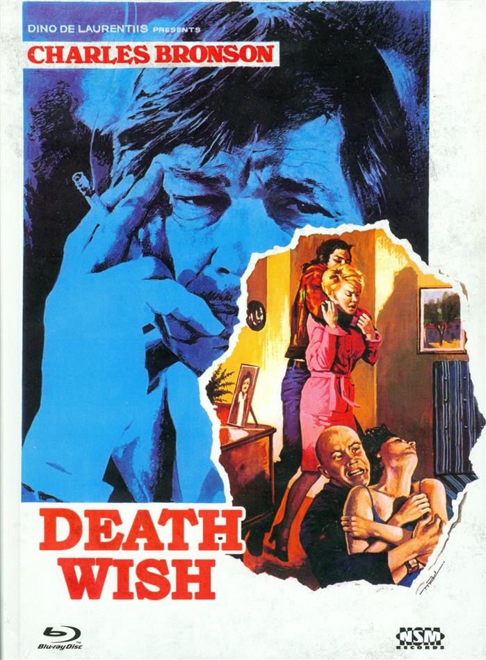 Death Wish (1974) Cover C, Limited Edition, Mediabook, Uncut, Blu-ray + DVD