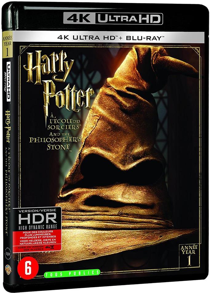 Harry Potter à l'école des sorciers (2001) Extended Edition, Kinoversion, 4K Ultra HD + Blu-ray