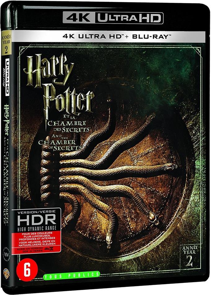 Harry Potter et la chambre des secrets (2002) Extended Edition, Kinoversion, 4K Ultra HD + Blu-ray