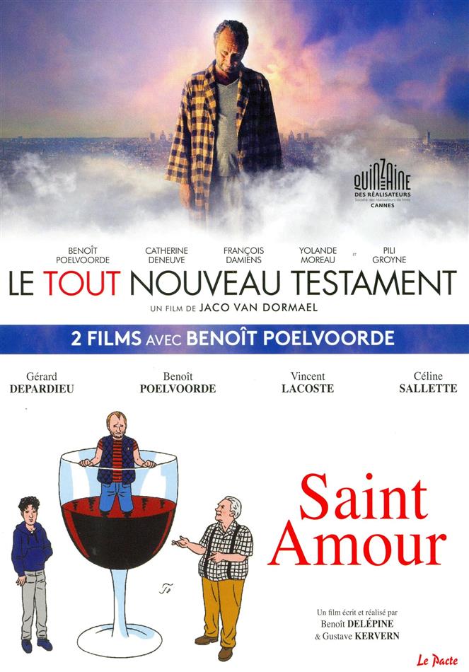 2 films avec Benoît Poelvoorde - Le tout nouveau Testament / Saint Amour 2 DVDs