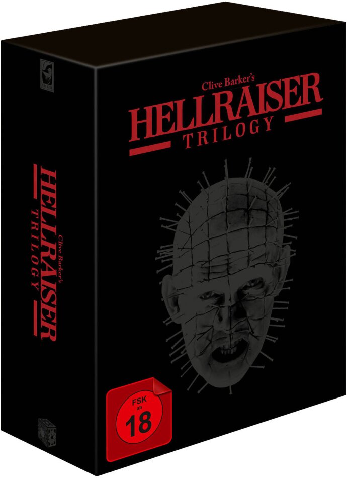 Hellraiser - Trilogy Black Box, Limited Edition, Mediabook, Remastered, Uncut, 4 Blu-rays + 4 DVDs + Buch