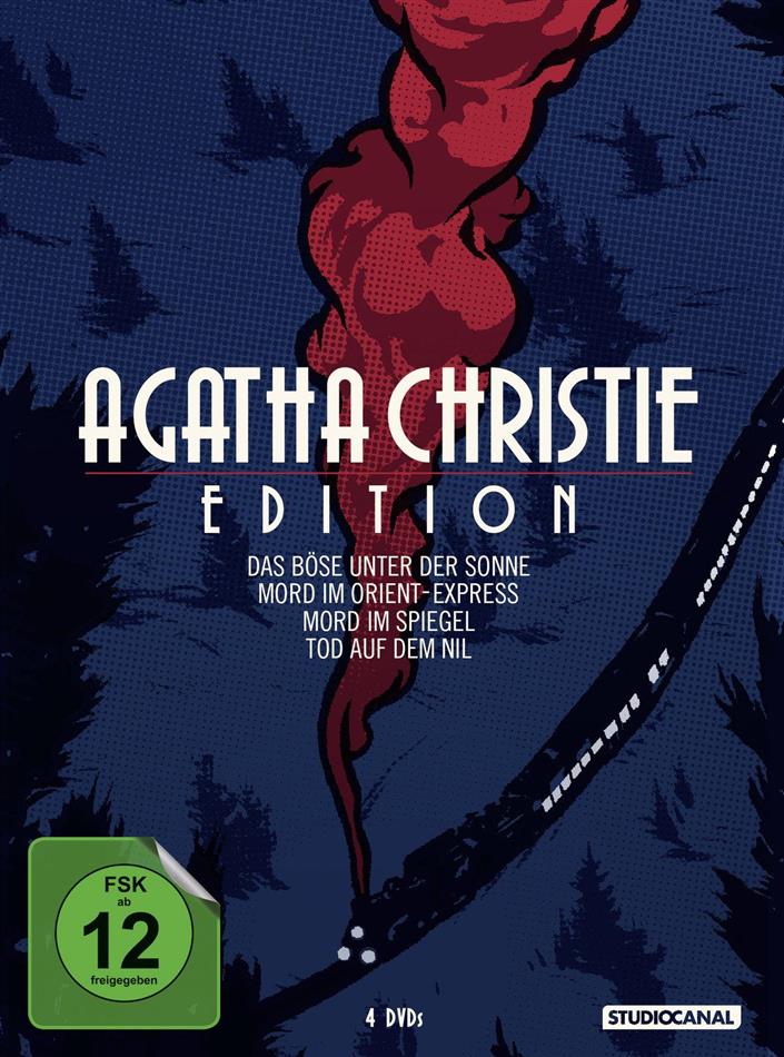 Agatha Christie Edition - Das Böse unter der Sonne / Mord im Orient-Express / Mord im Spiegel / Tod auf dem Nil Remastered, 4 DVDs