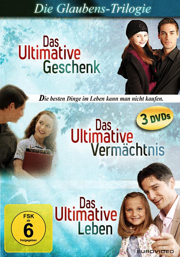 Die Glaubens-Trilogie - Das Ultimative Geschenk / Das Ultimative Leben / Das Ultimative Vermächtnis 3 DVDs