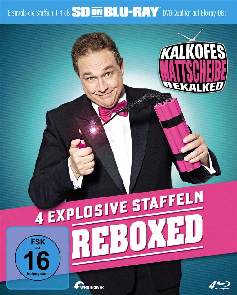 Kalkofes Mattscheibe - Rekalked - Staffel 1-4 Reboxed, SD on Bluray, 4 Blu-rays