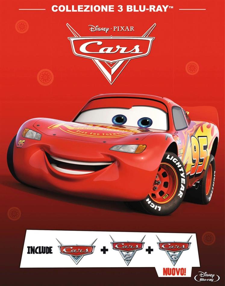 Cars 1-3 - Collezione 3 Blu-Ray Box, 3 Blu-rays