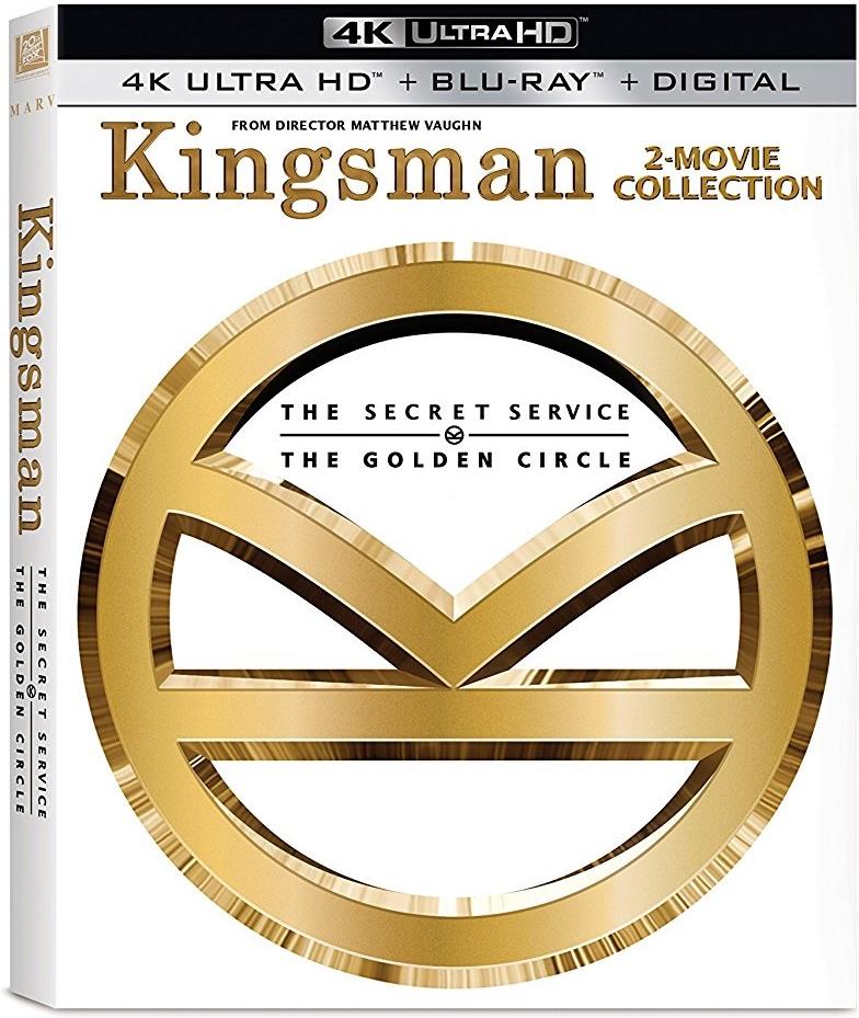 Kingsman 2-Movie Collection - The Secret Service / The Golden Circle 2 4K Ultra HDs + 2 Blu-rays