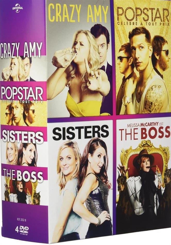 Popstars / Crazy Amy / The Boss / Sisters 4 DVDs