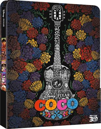 Coco (2017) (Limited Edition, Steelbook, Blu-ray 3D + 2 Blu-rays)
