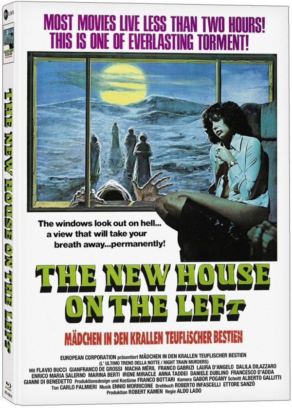 The New House on the Left - Mädchen in den Krallen teuflischer Bestien (1975) Cover D, Collector's Edition, Limited Edition, Mediabook, Blu-ray + DVD