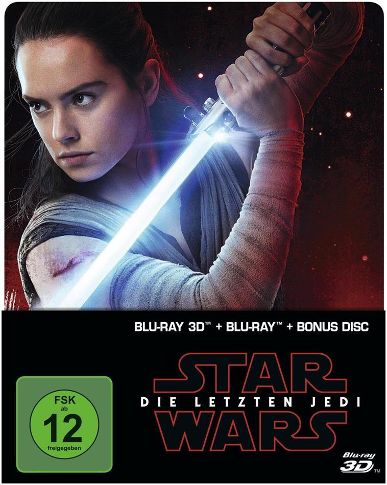 Star Wars - Episode 8 - Die letzten Jedi (2017) Limited Edition, Steelbook, Blu-ray 3D + 2 Blu-rays