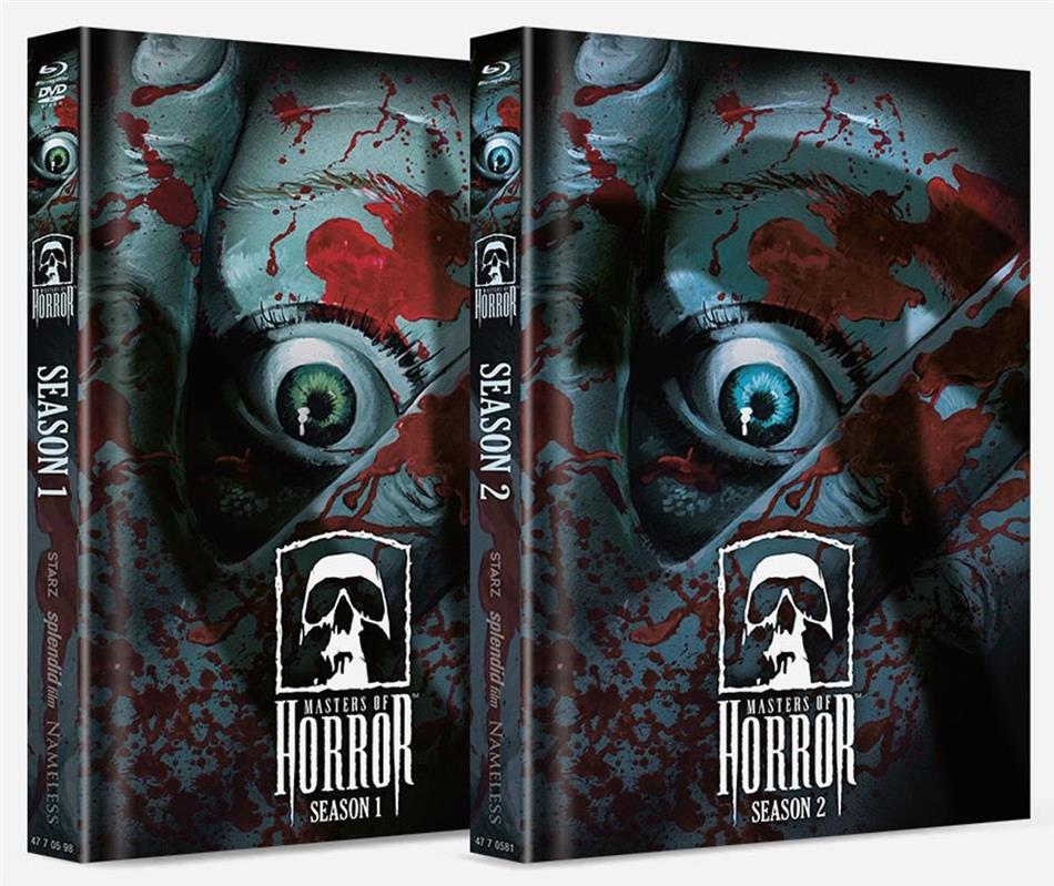 Masters of Horror - Season 1 & 2 Cover Artwork, Limited Edition, Mediabook, Uncut, 9 Blu-rays
