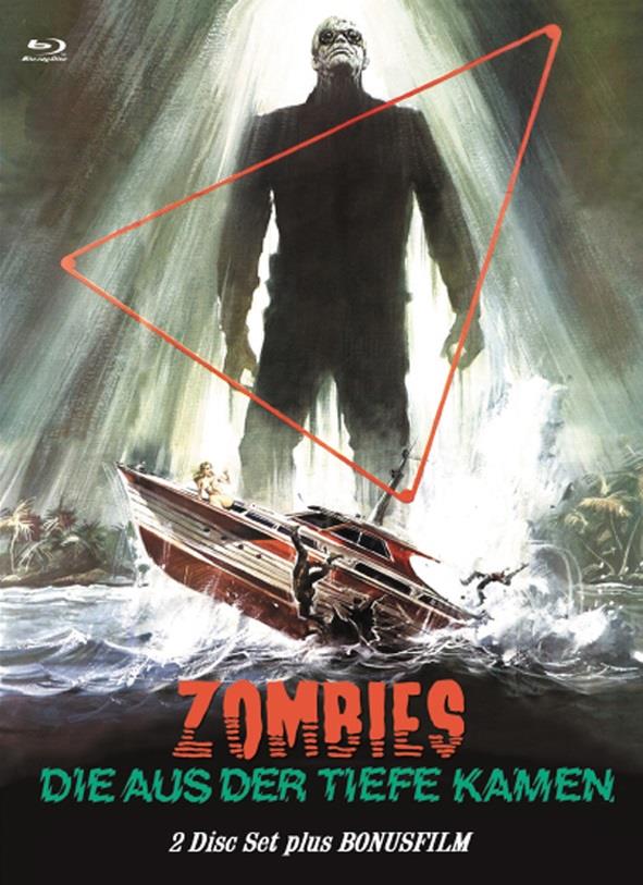 Zombies die aus der Tiefe kamen (1977) Eurocult Collection, Cover C, Limited Edition, Mediabook, Uncut, 2 Blu-rays + DVD