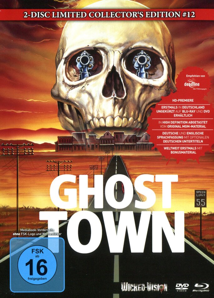Ghost Town (1988) Cover A, Collector's Edition, Limited Edition, Mediabook, Uncut, Blu-ray + DVD