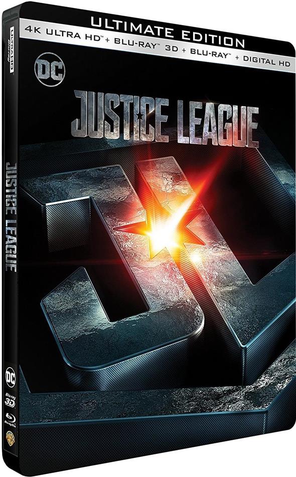 Justice League (2017) Limited Edition, Steelbook, 4K Ultra HD + Blu-ray 3D + Blu-ray