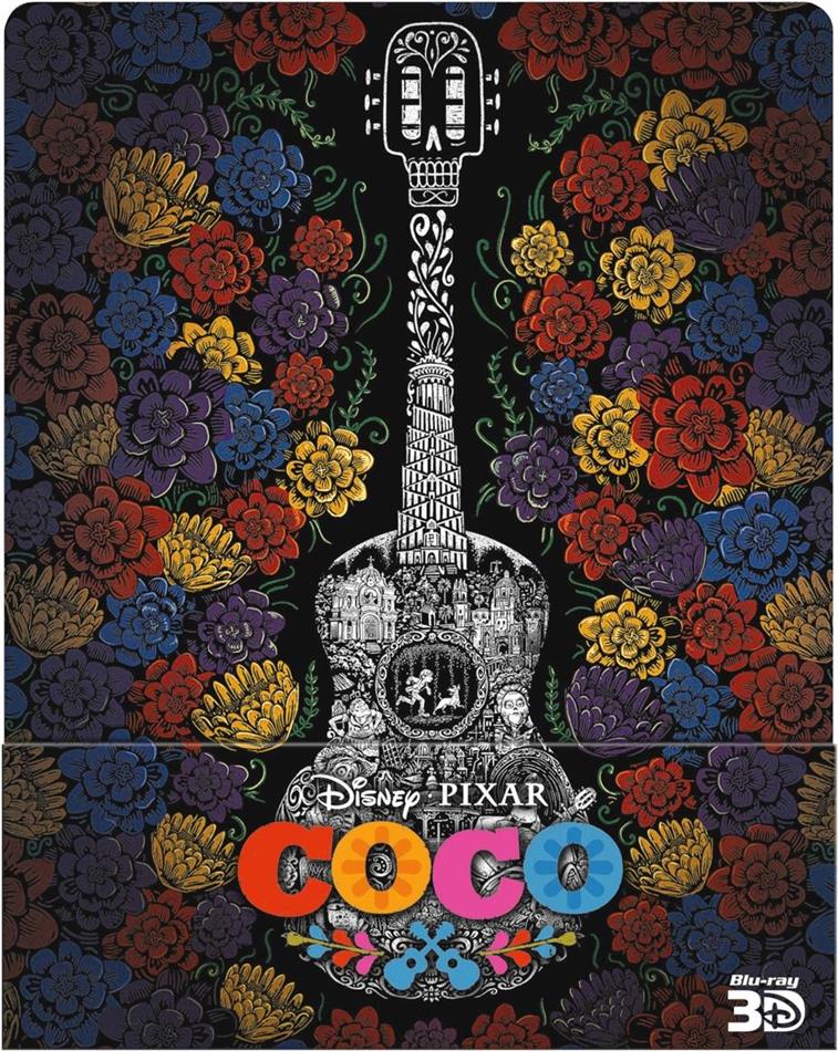 Coco (2017) Limited Edition, Steelbook, Blu-ray 3D + 2 Blu-rays