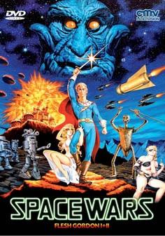 Spacewars - Flesh Gordon 1 + 2 Cover C, Kleine Hartbox, Uncut