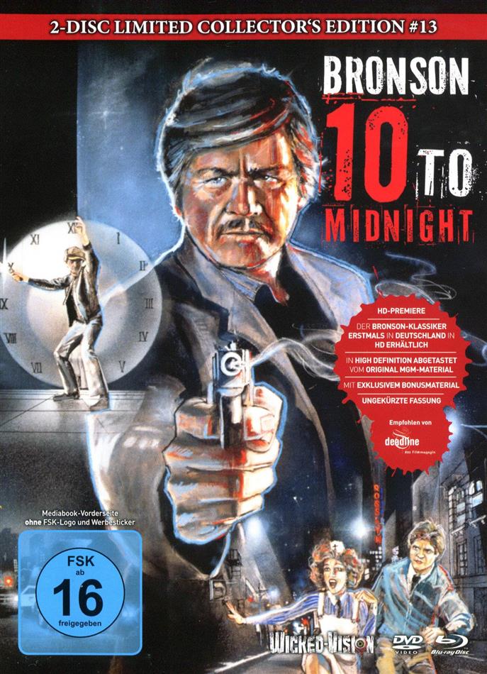 10 to Midnight (1983) Cover A, Collector's Edition, Limited Edition, Mediabook, Uncut, Blu-ray + DVD