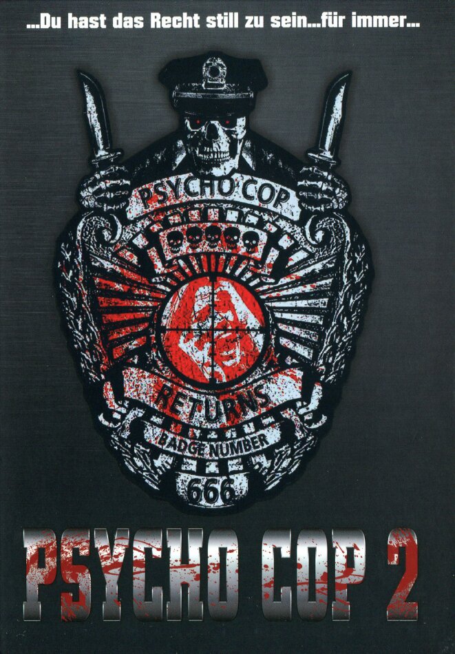 Psycho Cop 2 (1993) Cover C, Limited Edition, Mediabook, Uncut, Blu-ray + DVD