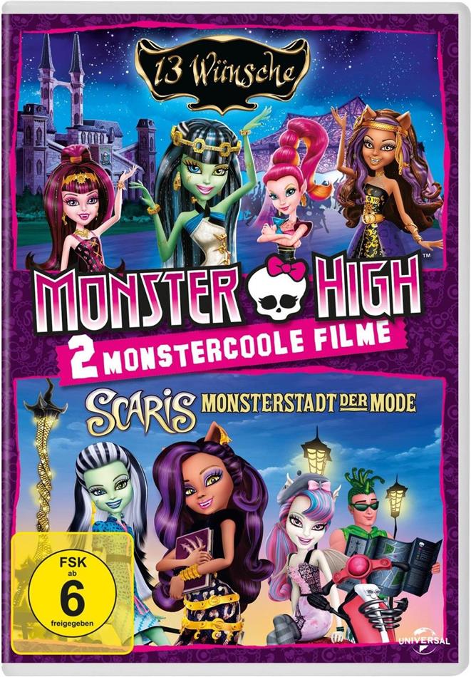 Monster High - 13 Wünsche / Scaris - Monsterstadt der Mode 2 DVDs