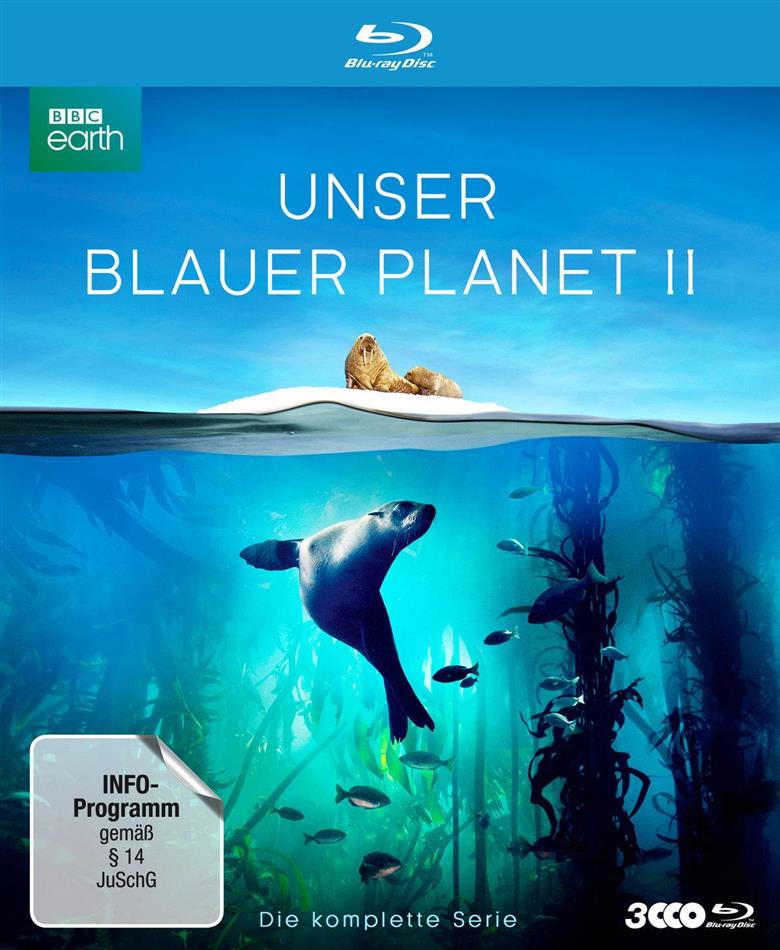 Unser blauer Planet 2 - Die komplette Serie (2017) BBC Earth, Schuber, Digipack, Uncut, 3 Blu-rays