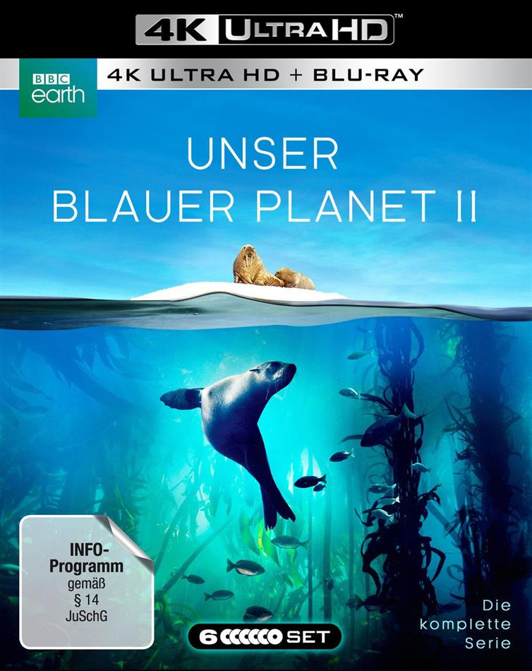 Unser blauer Planet 2 - Die komplette Serie (2017) BBC Earth, Schuber, Uncut, 3 4K Ultra HDs + 3 Blu-rays