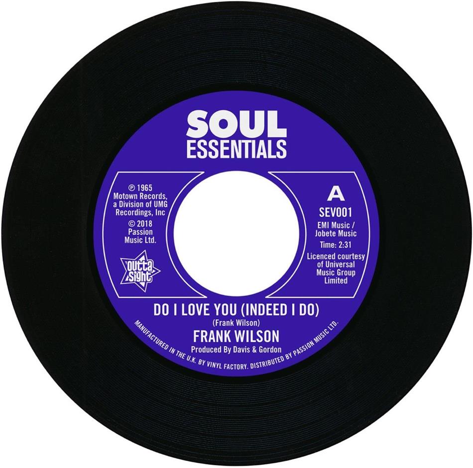 Frank Wilson - Do I Love You (Indeed I Do) / Sweeter As The Days Go By 7" Single
