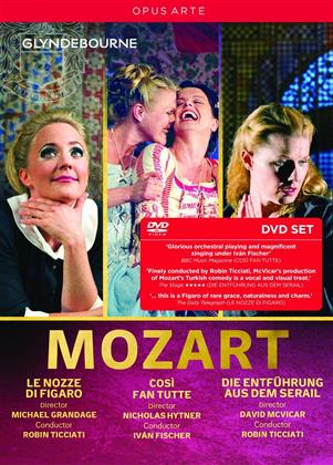 Orchestra of the Age of Enlightenment, Robin Ticciati & Sally Matthews - Mozart - Cos&igrave; fan tutte / Die Entfuhrung aus dem Serail / Le nozze di Figaro (Opus Arte, 3 DVDs)