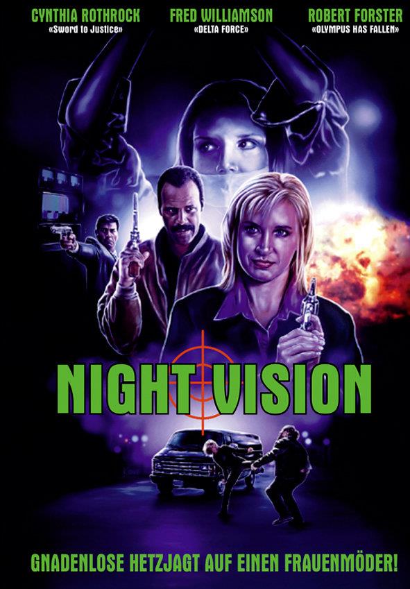 Night Vision (1997) Cover A, Édition Limitée, Mediabook, Uncut, Blu-ray + DVD