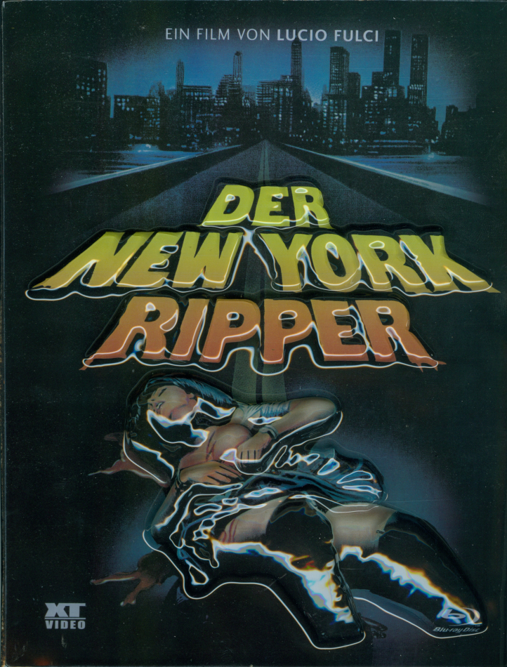 Der New York Ripper (1982) Schuber, 3D-Reliefprägung, Uncut
