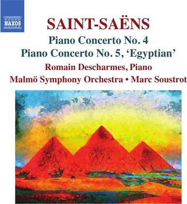 Camille Saint-Sa&euml;ns (1835-1921), Marc Soustrot, Romain Descharmes & Malm&ouml; Symphony Orchestra - Piano Concerto Nos. 4 & 5
